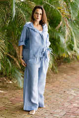 Linen Cross Shirt 5968