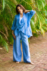 Linen Cross Shirt 5968